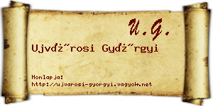Ujvárosi Györgyi névjegykártya